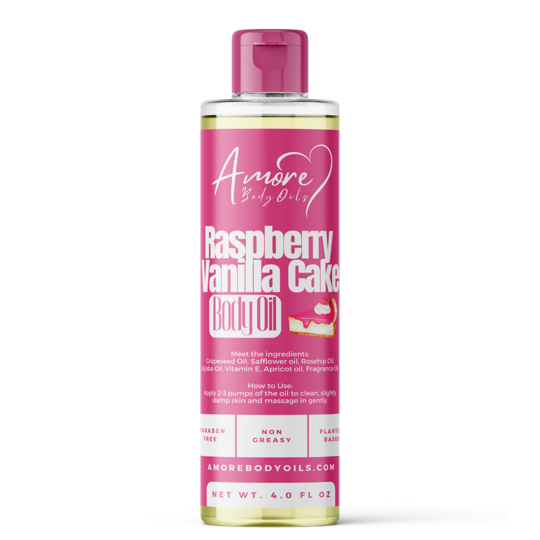 Amore Frutti Raspberry Raspberry Vanilla Cake - Body Oil – Amore Body Oils